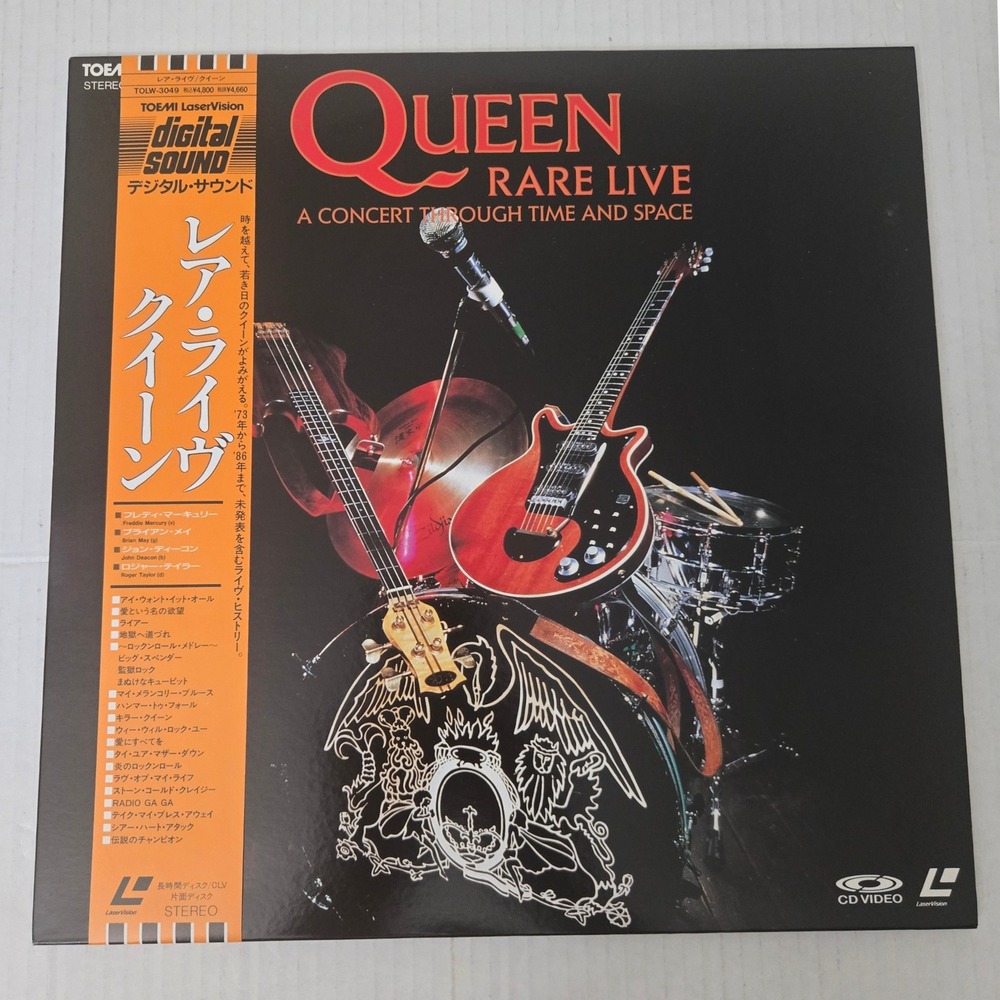 Queen Rare Live Concert Time and Space LaserDisc Japan 1989 Obi TOLW 3049 CLV